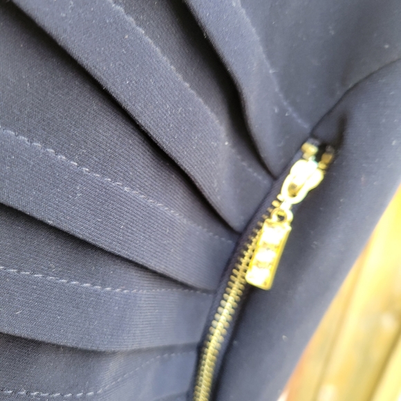 Joseph Ribkoff Black Sunburst Pattern Dress - Picture 4 of 6